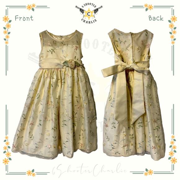 CINDERELLA Flower Girl Pageant Wedding Birthday Party Dress Toddler Size 6 - Picture 1 of 4